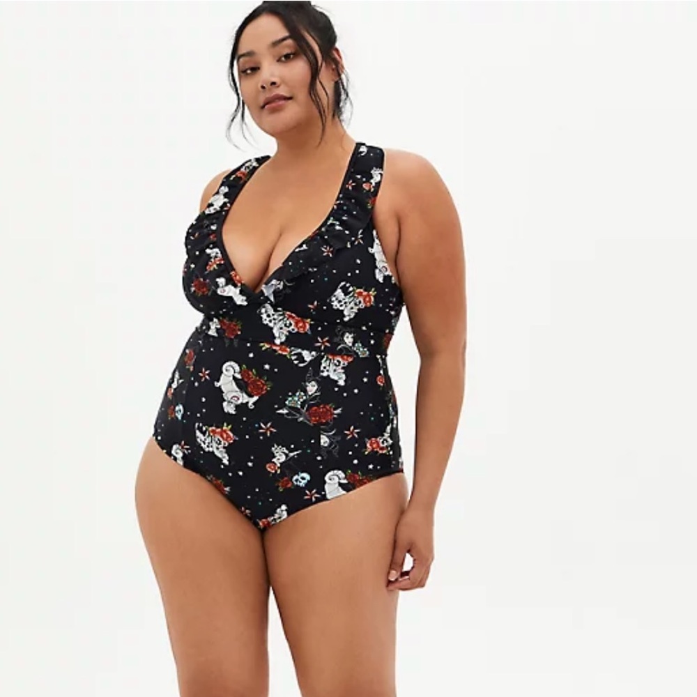Torrid Disney Villains Ruffle Swimsuit